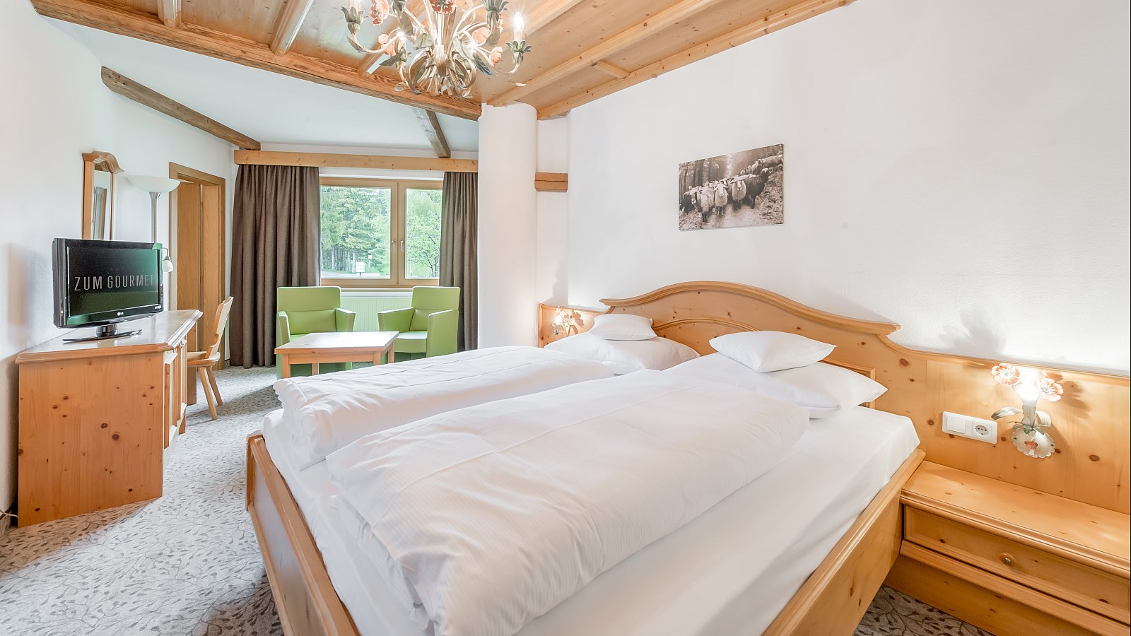 Gesundheitsreise mit Zuschuss Ihrer Krankenkasse nach Seefeld/Tirol. Foto 6 zeigt eine Impression von Hotel Zum Gourmet oder seiner Umgebung.