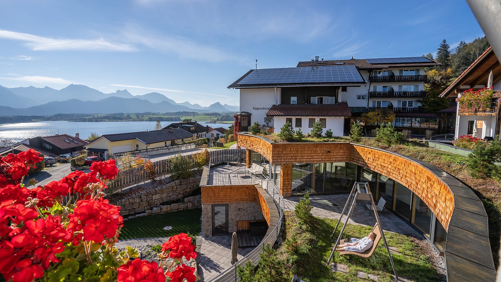 Gesundheitsreise mit Zuschuss Ihrer Krankenkasse nach Füssen. Foto 2 zeigt eine Impression von Biohotel Eggensberger oder seiner Umgebung.