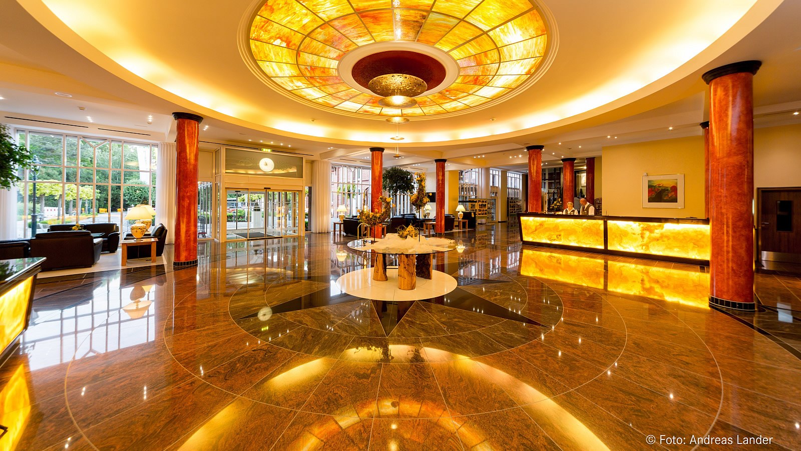 Gesundheitsreise mit Zuschuss Ihrer Krankenkasse nach Magdeburg. Foto 5 zeigt eine Impression von Dorint Herrenkrug Parkhotel oder seiner Umgebung.