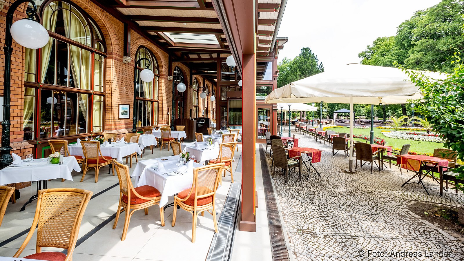 Gesundheitsreise mit Zuschuss Ihrer Krankenkasse nach Magdeburg. Foto 8 zeigt eine Impression von Dorint Herrenkrug Parkhotel oder seiner Umgebung.