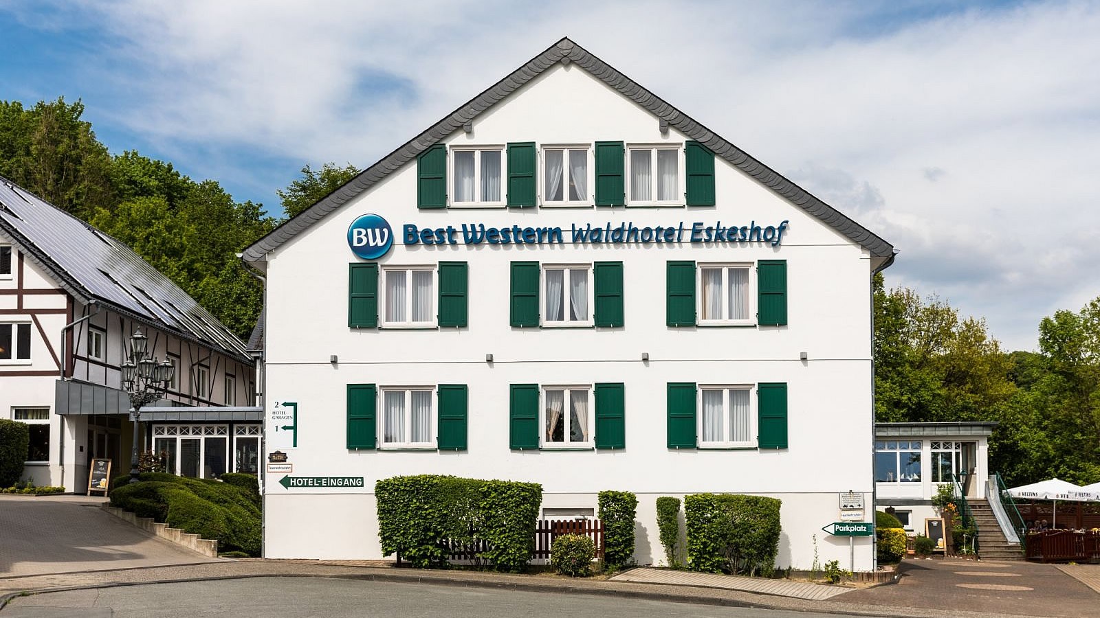 Gesundheitsreise mit Zuschuss Ihrer Krankenkasse nach Wuppertal. Foto 2 zeigt eine Impression von Waldhotel Eskeshof oder seiner Umgebung.