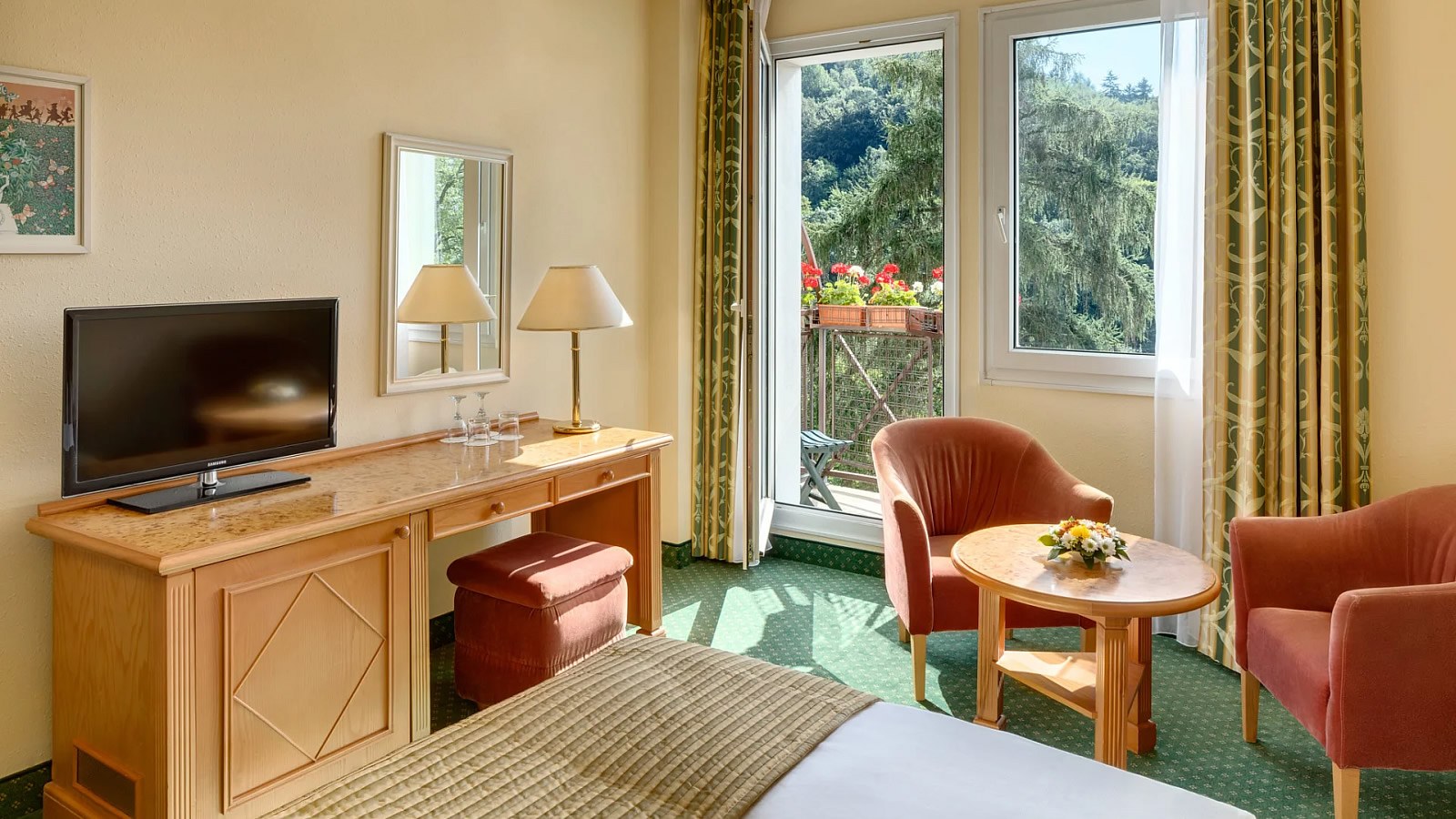 Gesundheitsreise mit Zuschuss Ihrer Krankenkasse nach Marienbad. Foto 15 zeigt eine Impression von Ensana Butterfly Health Spa Hotel oder seiner Umgebung.