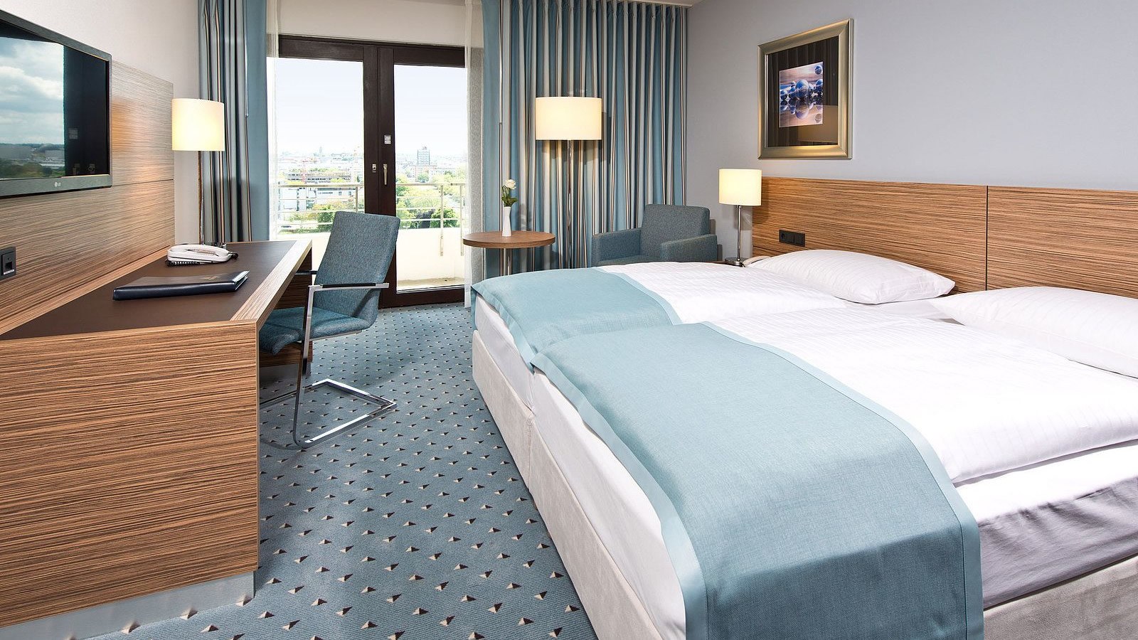 Gesundheitsreise mit Zuschuss Ihrer Krankenkasse nach Darmstadt. Foto 9 zeigt eine Impression von Maritim Hotel oder seiner Umgebung.