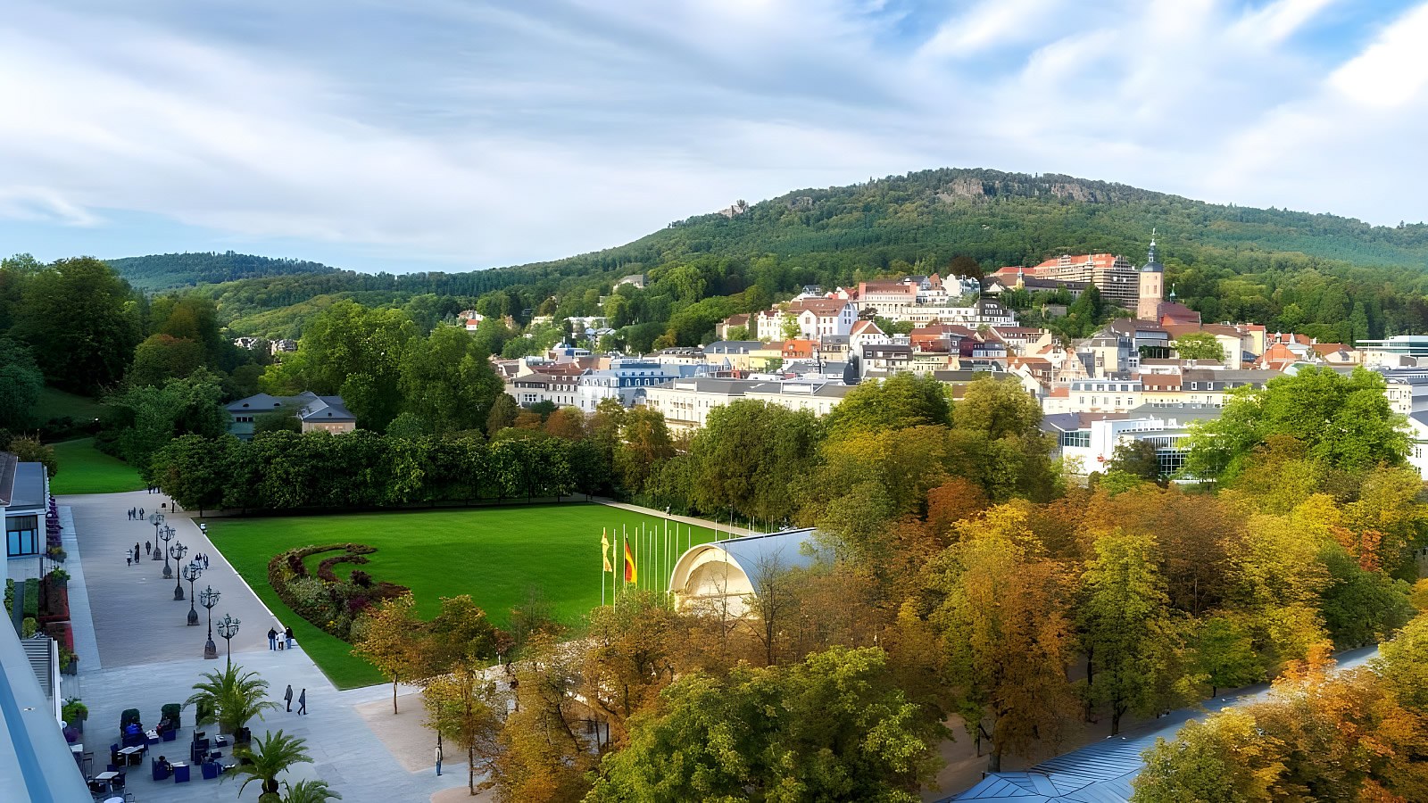 Gesundheitsreise mit Zuschuss Ihrer Krankenkasse nach Baden-Baden. Foto 4 zeigt eine Impression von Maison Messmer oder seiner Umgebung.